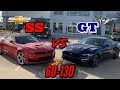 2020 Camaro SS vs 2020 Mustang GT.. 60-130mph rolls... Insanely close!