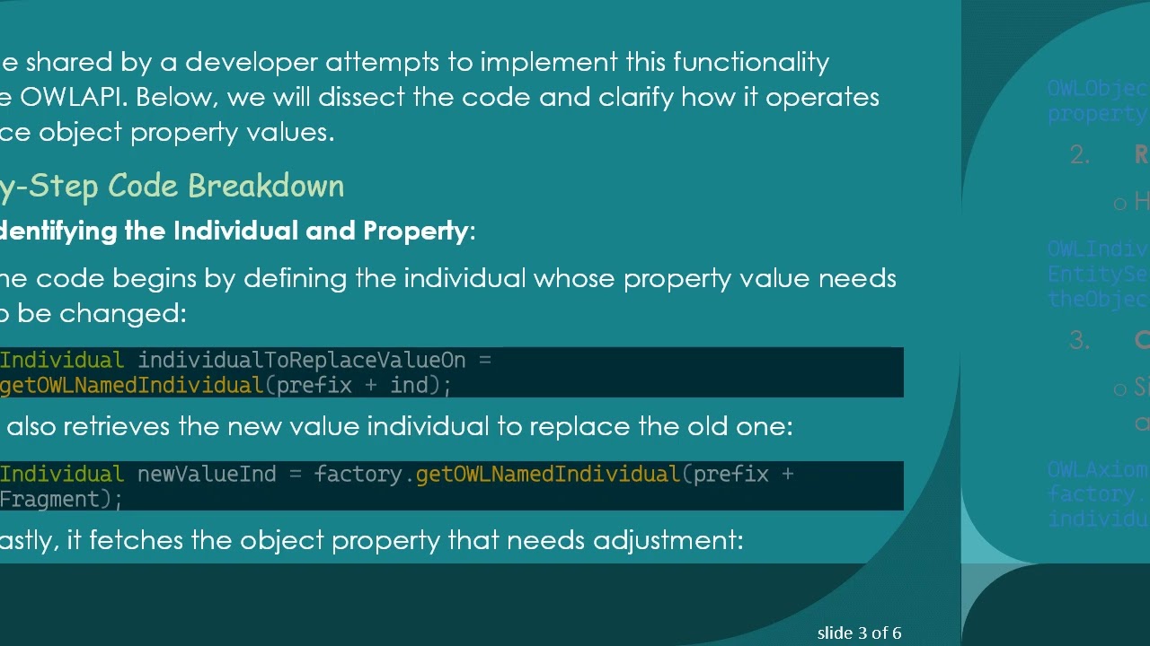 Mastering OWL: How to Replace Object and Data Property Values in OWL API