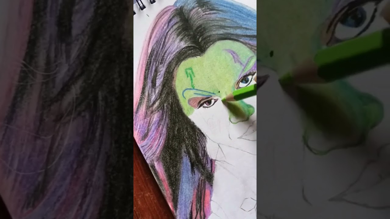 The guardians of the galaxy Gamora  