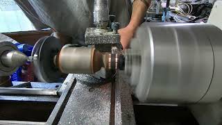 How to fix sparking hammer drill commutator with lathe