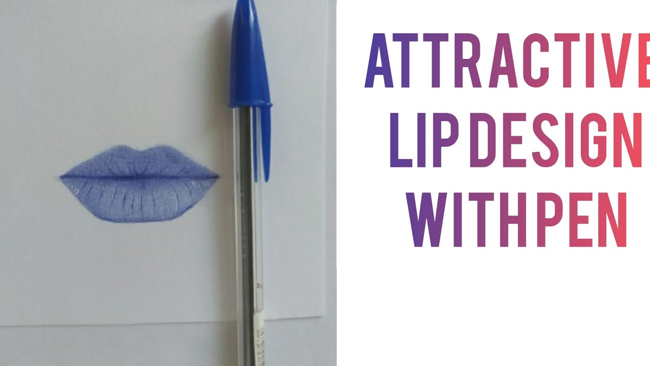 Pen Technique Training How To Draw Lips With A Pen YouTube pen-technique-training-how-to-draw-lips-with-a-pen-youtube