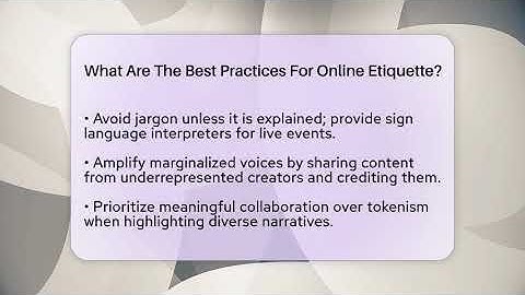 What Are The Best Practices For Online Etiquette? - Everyday-Networking