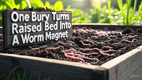 Bury THIS In Your Raised Bed or Garden and Attract Thousands of Worms!