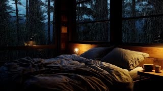 Sleep Better With Rain | Relax In The Bedroom Space To Reduce Stress  Relaxing Rain For Sleep