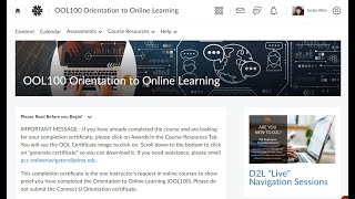 OOL100 Access & Certificate