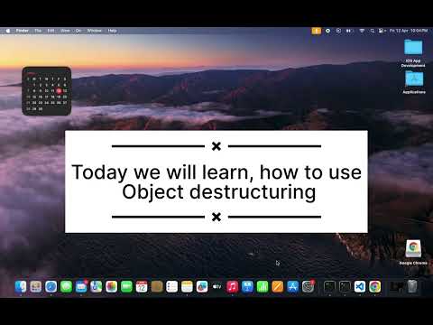 JavaScript Object destructuring  feature (ES6) || JavaScript with Sahil #javascript Tutorial