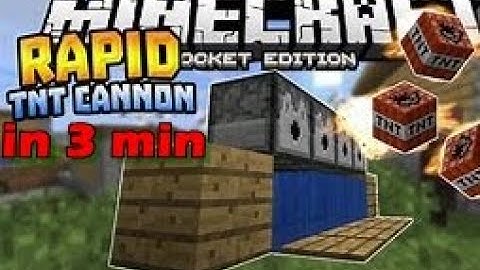 HOW TO MAKE TNT CANNON IN MINECRAFT || 3 MINUTES || Minecraft tutorial part 1 ||