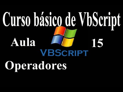 Curso básico de vbscript aula 15 Operadores - YouTube