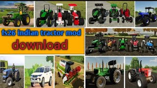 fs26 new indian tractor mod || download link || farming simulator 26 indian tractor
