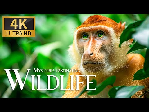 Mysteries Fascinating  Wild 4K 🦍 Discovery Relax Wonderful Animals Film with Relaxing Piano Music