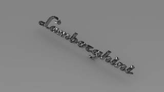 3D Model of Lamborghini Logo - Letters Review
