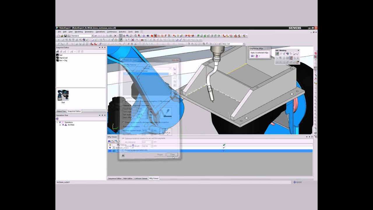 Tecnomatix RobotExpert  arc welding demo - Siemens PLM Software.-