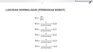 Metode Weight Product (WP) beserta contoh dan pembahasan