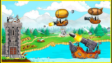 The Catapult: Castle Clash with Stickman Pirates / Game Play / IOS / Android