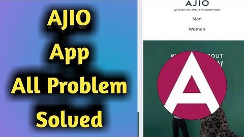 How to Fix Ajio App All Problem Solved