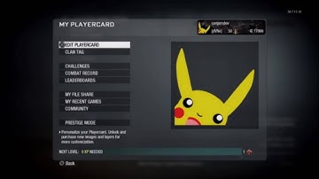 Black Ops Emblem Tutorial: Pikachu