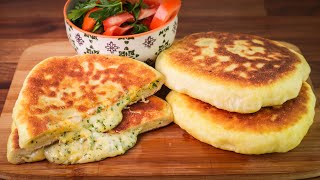 How To Make Perfect Cheese Filled Naan | Stuffed Flatbread Recipe