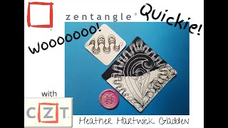 Wooooooo! | Zentangle® Quickie