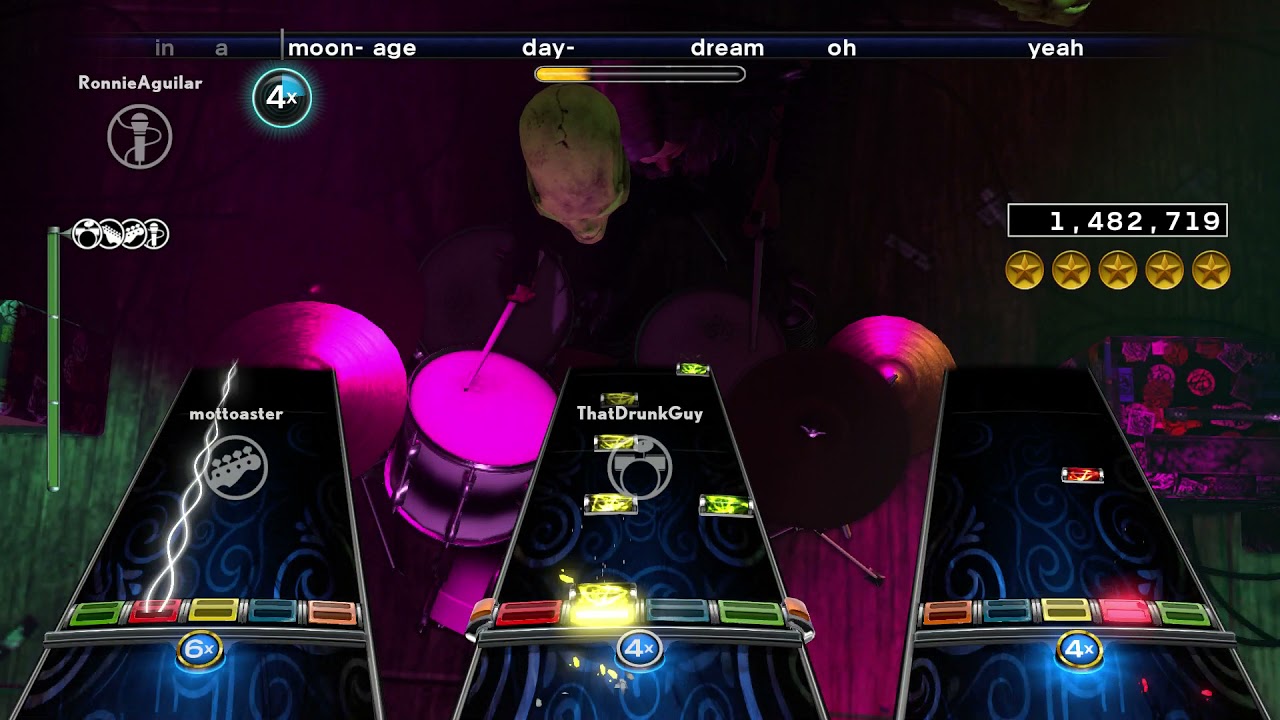 Rock Band 4 - Moonage Daydream - David Bowie - Full Band [HD]