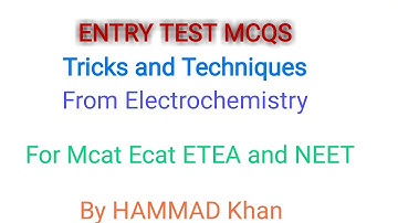 Entry test MCQS tricks and Techniques for Mcat Ecat ETEA and NEET by HAMMAD Khan education portal