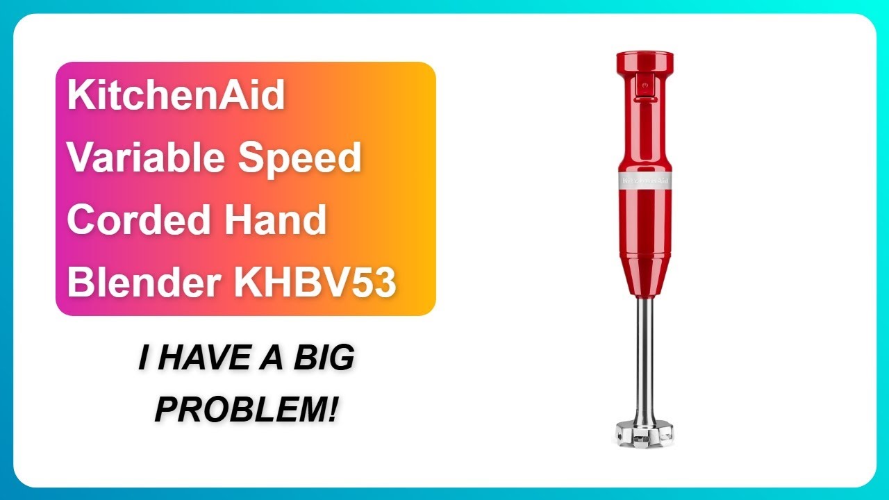 ОБЗОР (2026): Ручной блендер KitchenAid с регулируемой скоростью и проводным подключением KHBV53 ...