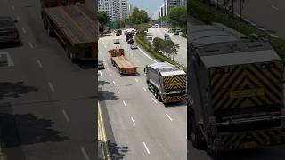 FLATBED vs GARBAGE TRUCK #shorts
