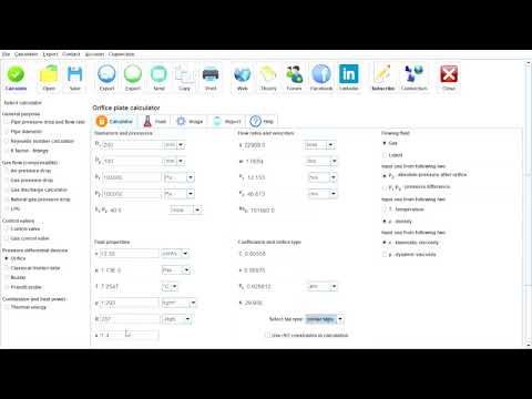 Orifice plate calculator #1