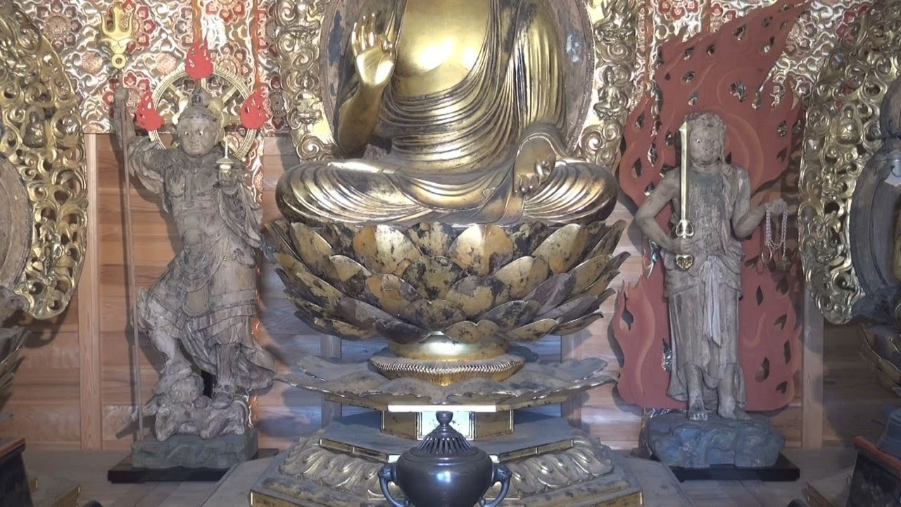 不動明王立像　２体　高さ67cm 仏教美術 仏像 木彫 寺院 maxresdefault.jpg