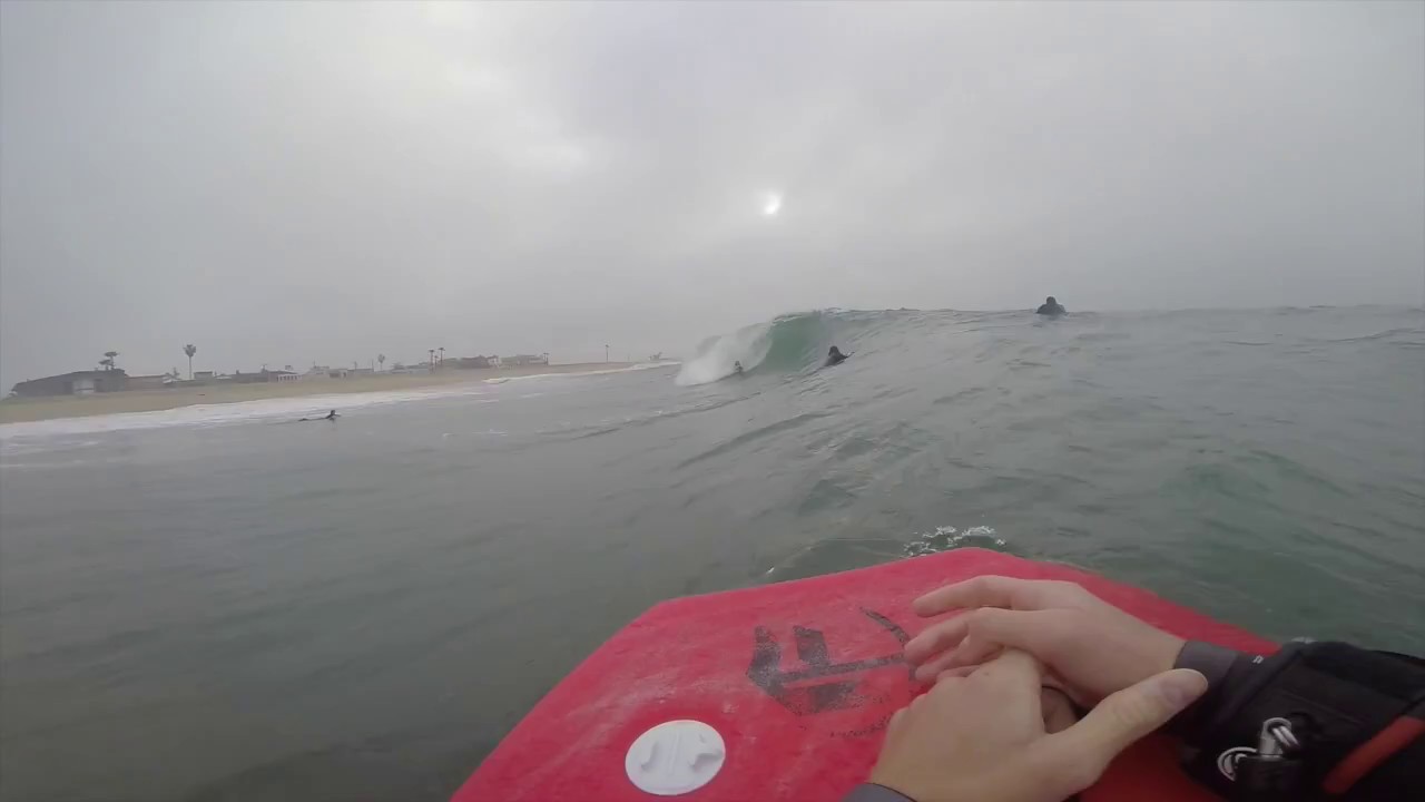 Bodyboard Seal Beach POV February 4, 2017 YouTube