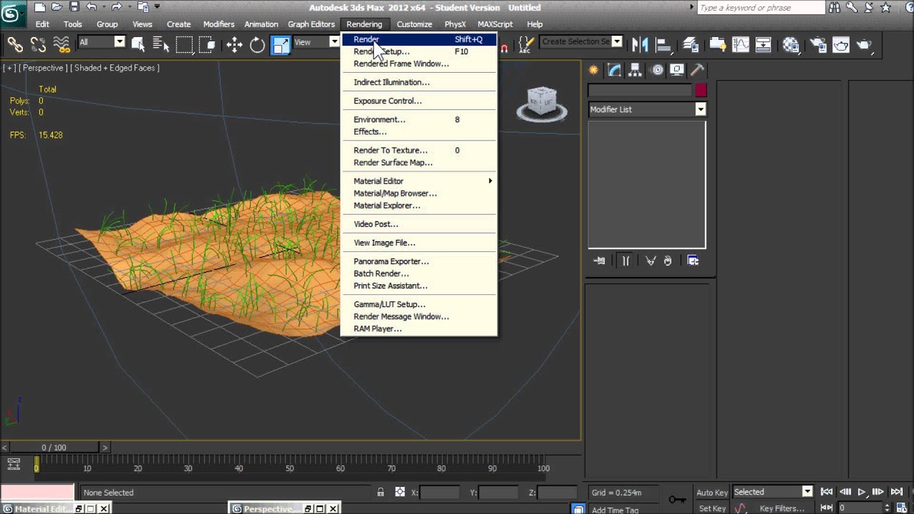 3DS MAX TUTORIAL - Creating Very Realistic Grass (Also animated) - YouTube