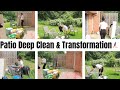 Patio Complete Transformation 2021 | Backyard | Cleaning Motivation | Clean With Me | Deep Cleaning