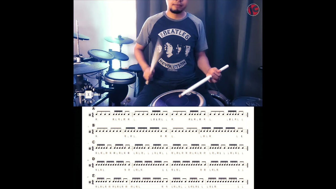 Alternating Strokes Exercise | 120BPM | Beginner Drum Workout