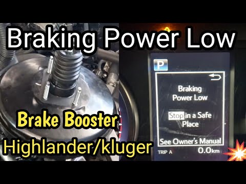 Low Braking Power Toyota Camry