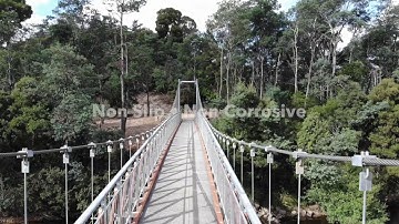 CE FRP Grating, Derby Suspension Bridge, Tasmania