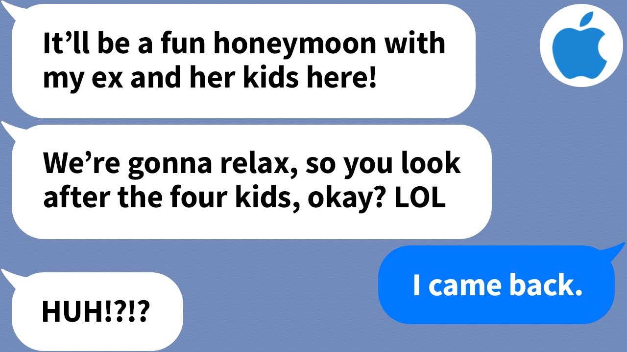 【Apple】Honeymoon shock: Husband's Ex & her 4 kids?! 