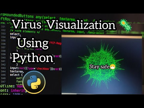 Virus Visualization | Python | Turtle | #turtle #python #coronavirus #coding #pythonturtlegraphics