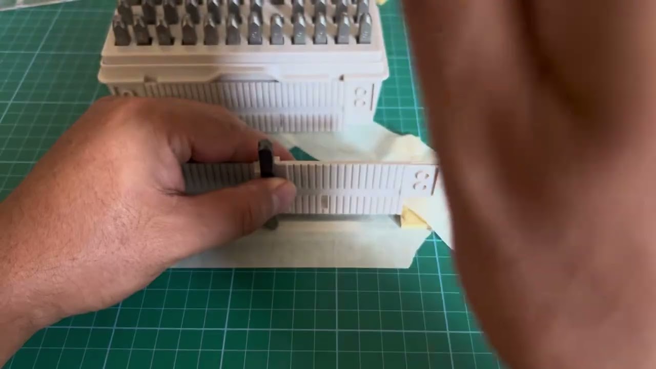 Make the letters neatly for the metal stamping kit
