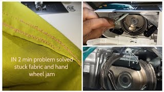 What to do when your singer sewing machine got stuck with fabric and jam