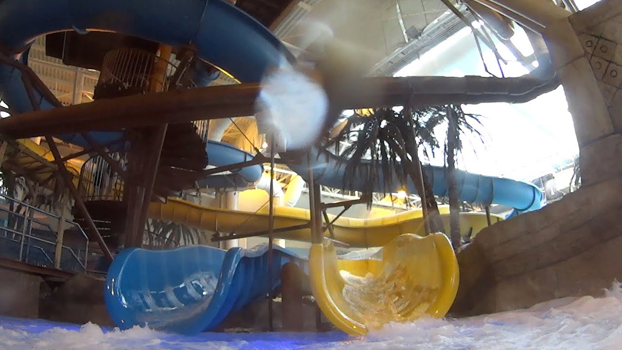 Yellow Falls Water Slide at Sandcastle Waterpark YouTube