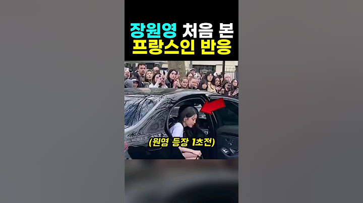 장원영 실물 처음 본 외국인 찐반응
