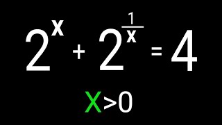 A Nice Non-Standard Exponential Equation | X=