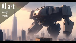 【AI art】 Giant robot drawn by AI 【SF】【No.74】