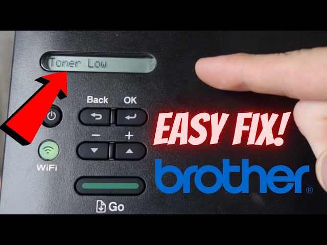 Repaste Til sandheden patologisk Toner Low Brother Printer Reset (FIXED) HL2360DW | HL2320D HL2310D HL2380DW  - YouTube