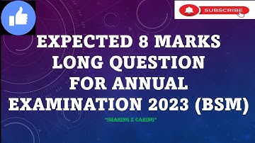 CHSE +2 2ND YR. COMMERCE/2023/AHSE/ BSM SELECTED LONG QUESTIONS