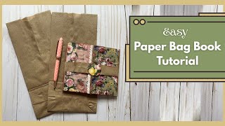 Easy Paper Bag Book Tutorial Paper Sack Craft (Giveaway Ended)