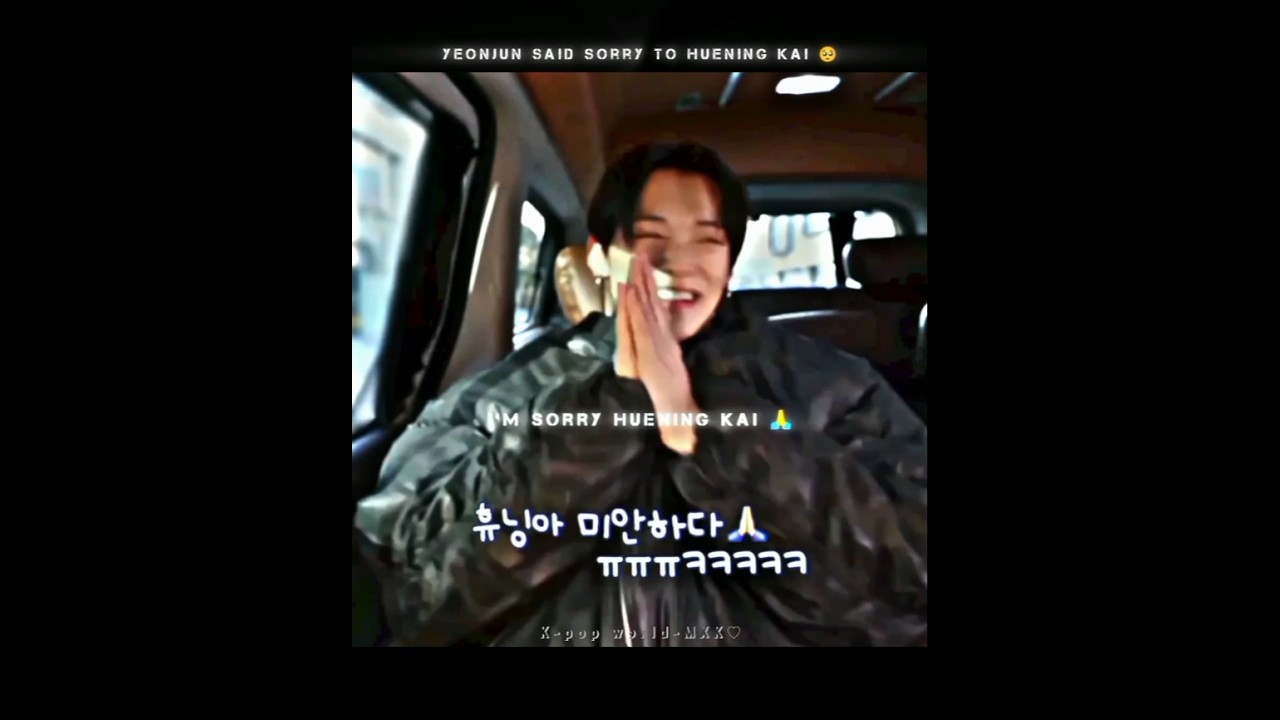 [TXT] Yeonjun Said Sorry To Huening kai!😿♥️