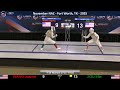 Final  - Y-14 Women's Foil - (Wang v Zou)-  November NAC - Fort Worth, TX - 2025