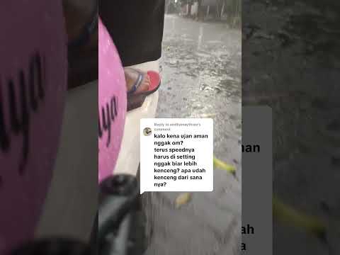 #sepedalistrik #united #milano bawa sepeda listrik di bawah hujan deras aman nggak ya