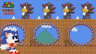 😱Sonic and 1 MILLION Shadow in Super Mario Bros. (GIANT Shadow in Sonic Movie 3)