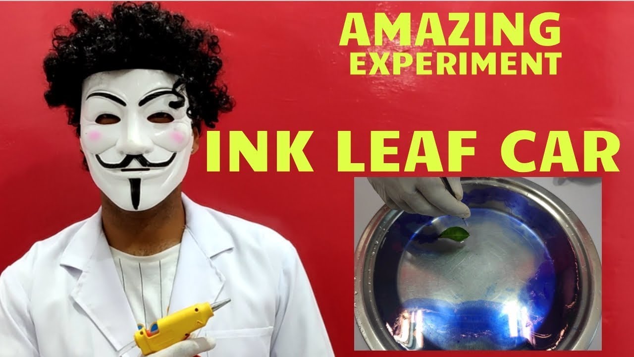 INK LEAF CAR EXPERIMENT | LEAF RUNNING ON WATER | 